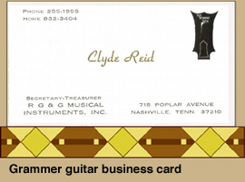 Clyde's Business card