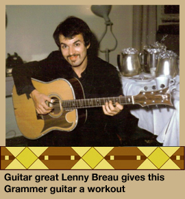 Lenny Breau with custom Grammer guitar